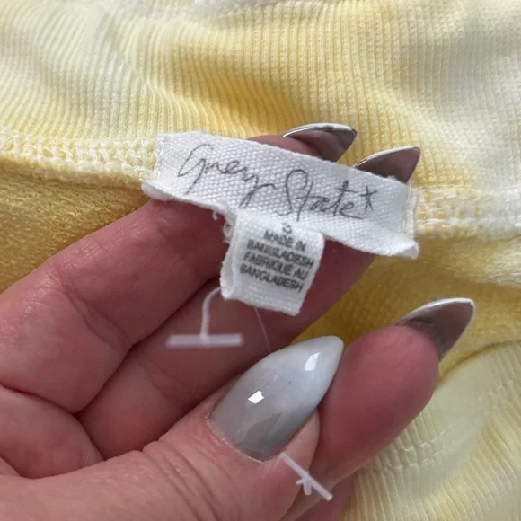 Grey State Cotton Yellow Tie-Dye Joggers size large - Picture 14 of 16